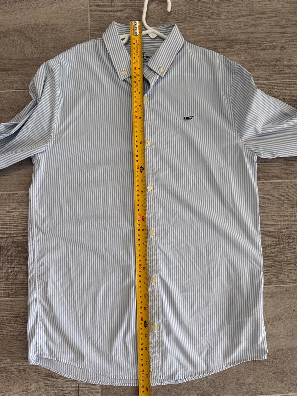 Vineyard Vines Boys Large Blue Stripe Button-Down Shirt - Picture 8 of 9